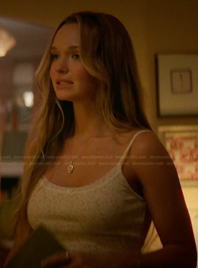 Sophia’s floral print cami on The Runarounds