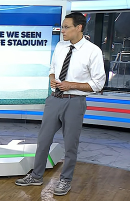 Steve Kornacki’s grey sneakers on Today