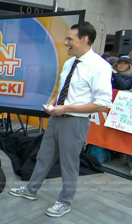 Steve Kornacki’s grey sneakers on Today