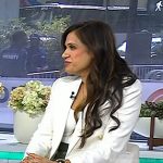 Dr. Sue Varma’s white double breasted blazer on Today