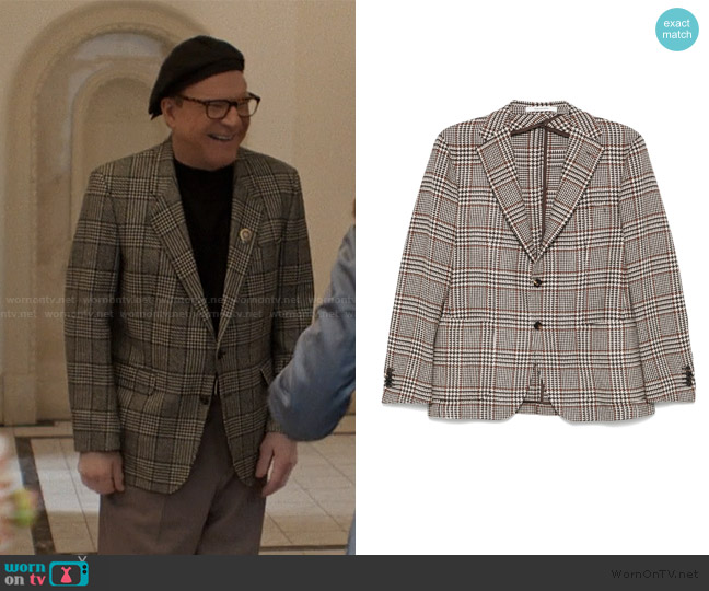 Tagliatore Checked blazer worn by Charles-Haden Savage (Steve Martin) on Only Murders in the Building