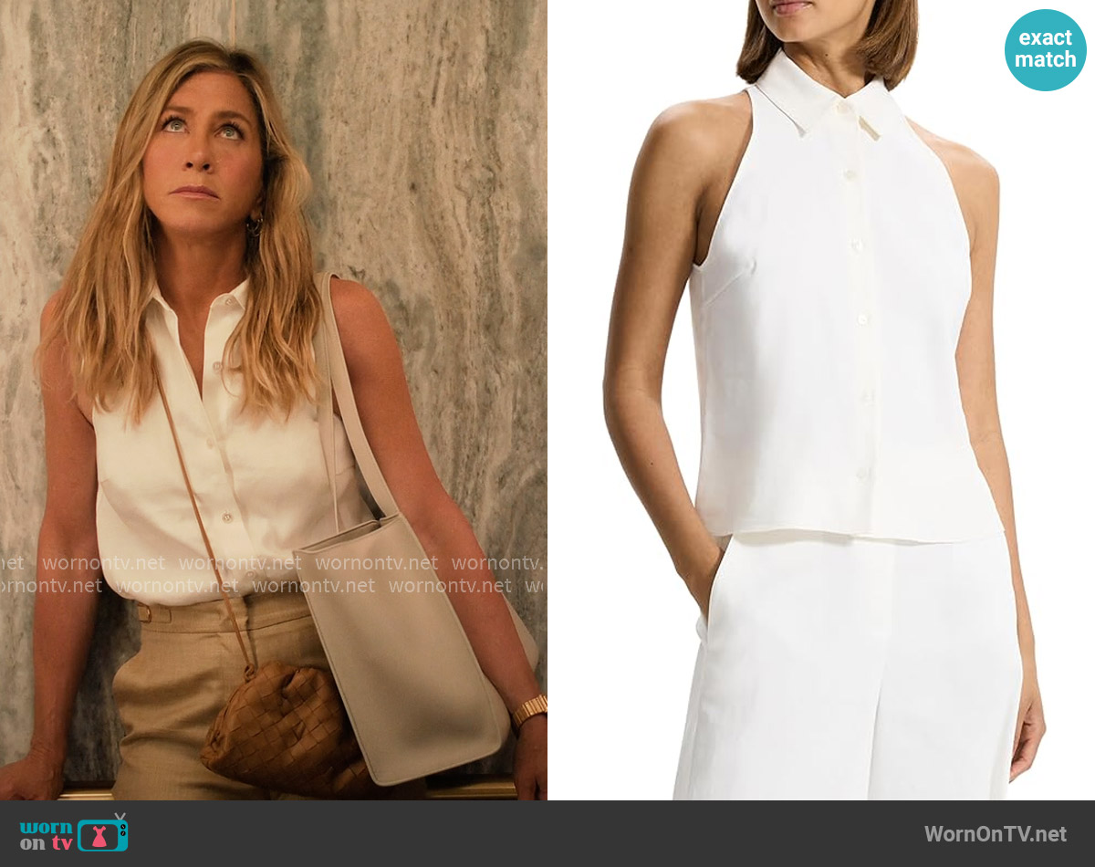 Theory Halter Neck Shirt worn by Alex Levy (Jennifer Aniston) on The Morning Show