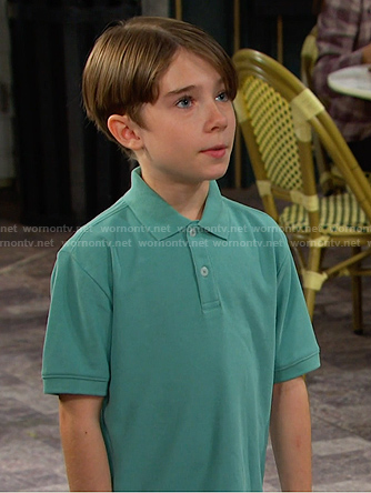 Thomas’s green polo on Days of our Lives