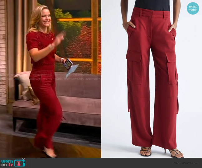 Ulla Johnson Pax Mid Rise Pants worn by Sara Haines on The View