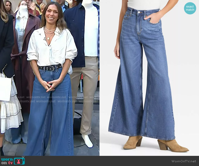 Universal Thread Highest-Rise Palazzo Wide Leg Jeans worn by Melissa Garcia on Today
