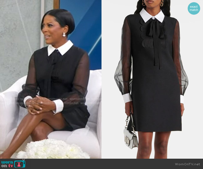 Valentino Crepe Couture Minidress worn by Tamron Hall on Good Morning America