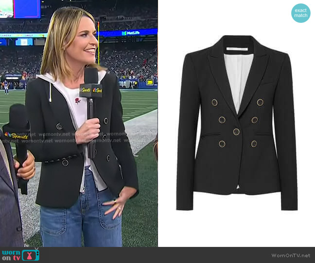 Veronica Beard Colson Dickey Cady Blazer worn by Savannah Guthrie on Today
