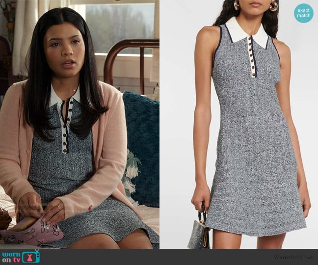 Veronica Beard Knit Mini Dress worn by Jackie Howard (Nikki Rodriguez) on My Life with the Walter Boys