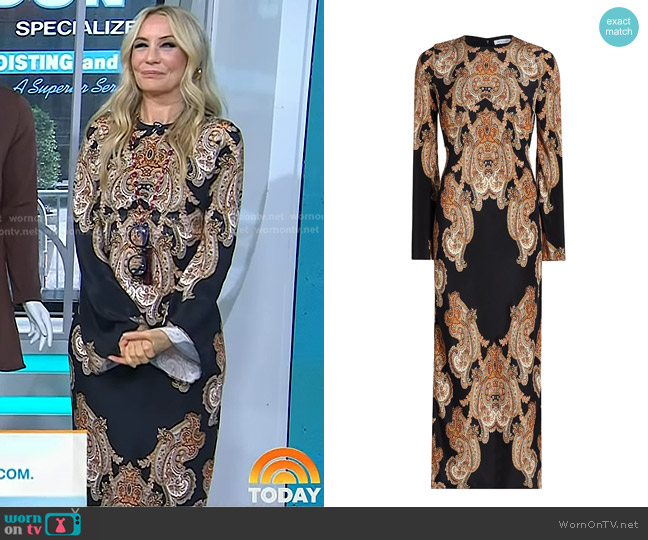 Veronica Beard Lupita Dress worn by Chassie Post on Today