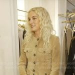 Veronica Swanson Beard’s suede jacket on CBS Mornings
