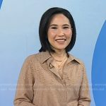 Vicky’s beige embellished shirt on Today