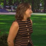 Victoria Lily Shaffer’s striped top on Live with Kelly and Mark