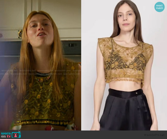 Vintage Top Unknown Brand worn by Ruthie Bender (Marley Aliah) on The Runarounds