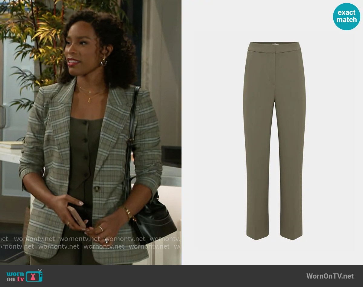 Wilfred The Limitless Pant in Dark Olive worn by Naomi Hamilton Hawthorne (Arielle Prepetit) on Beyond the Gates