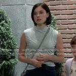 Willow’s sage green ruched top on General Hospital