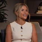 Witney Carson’s white button vest on E! News