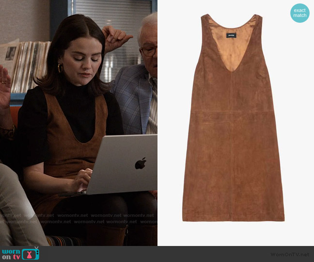 Zadig and Voltaire Rasha Suede Dress worn by Mabel Mora (Selena Gomez) on Only Murders in the Building