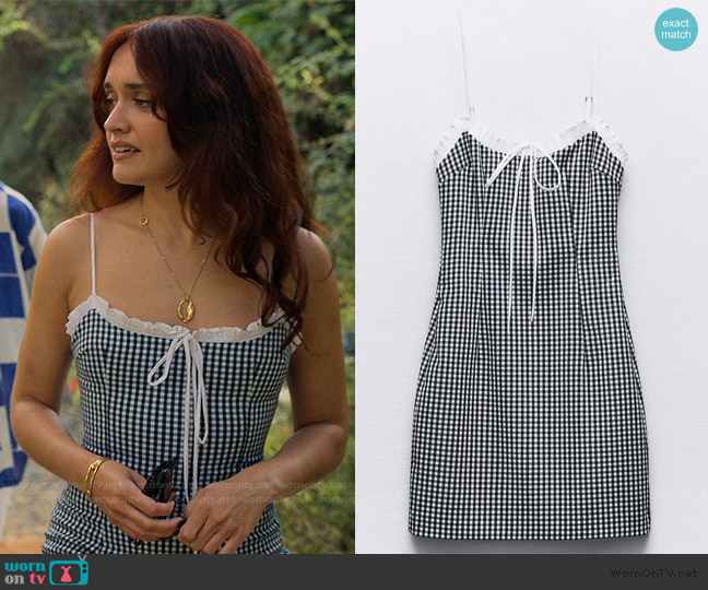 WornOnTV: Cherry's gingham check mini dress on The