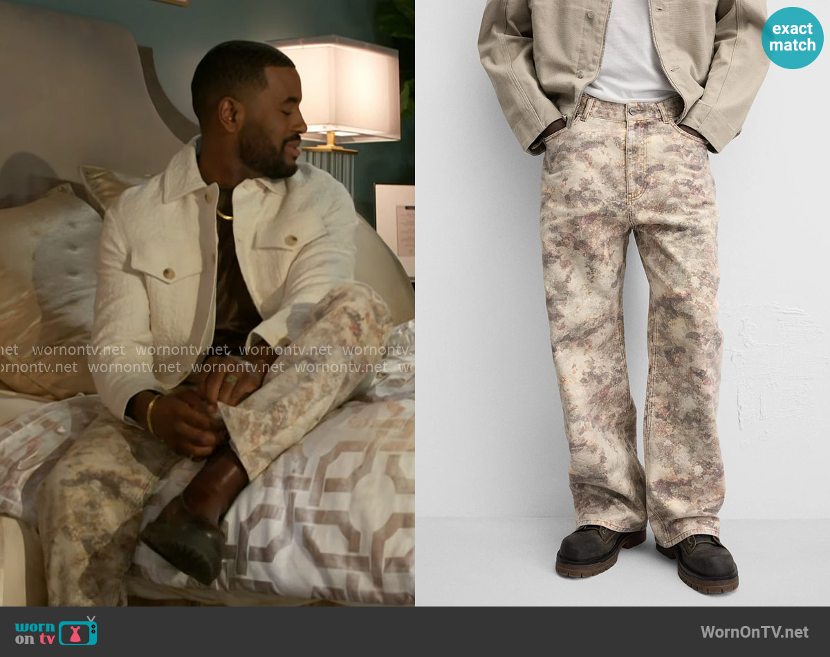 Zara Contrast Print Pants worn by Andre Richardson (Sean Freeman) on Beyond the Gates