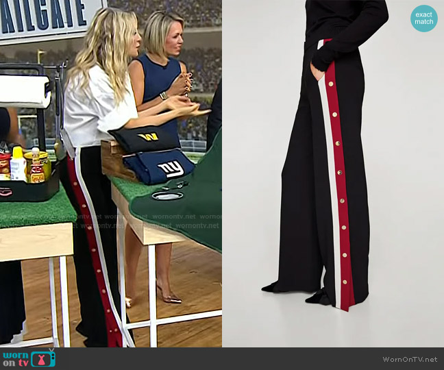 WornOnTV: Chassie’s side striped button pants on Today | Chassie Post ...