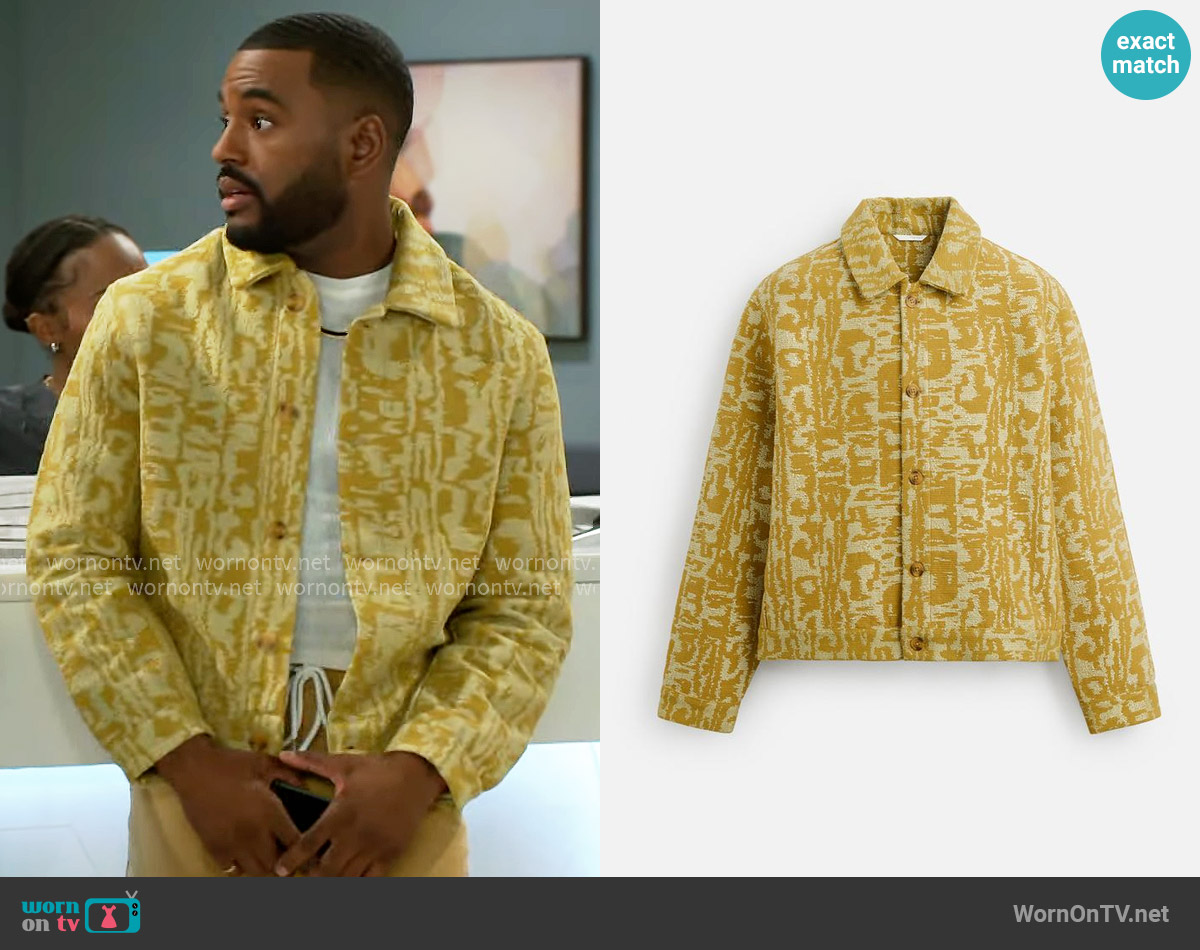 Zara Textured Jacquard Jacket worn by Andre Richardson (Sean Freeman) on Beyond the Gates