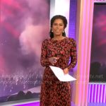 Adriana Diaz’s red leopard print dress on CBS Mornings