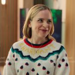 Ainsley’s printed sweater on Loot