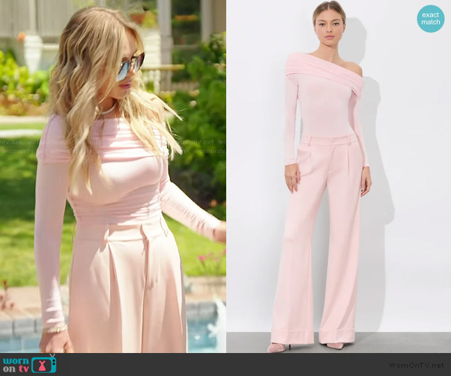 Alice + Olivia Mollie Convertible Bodysuit worn by Tamra Judge on The Real Housewives of Orange County