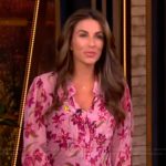 Alyssa’s pink floral print mini dress on The View