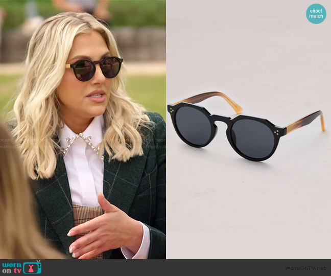 American Eagle Ryan Simkahi Shay Sunglasses worn by Gina Kirschenheiter on The Real Housewives of Orange County