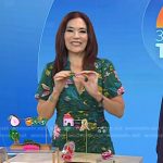 Amy E. Goodman’s green floral dress on Today