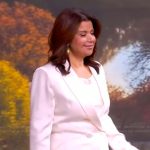 Ana’s white blazer and pants on The View