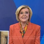 Anne Thompson’s orange double breasted blazer on Today