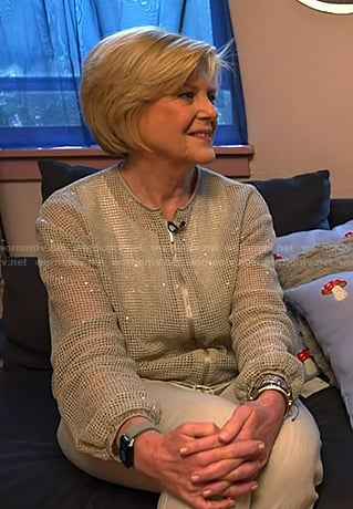 Anne’s sequin mesh jacket on Today