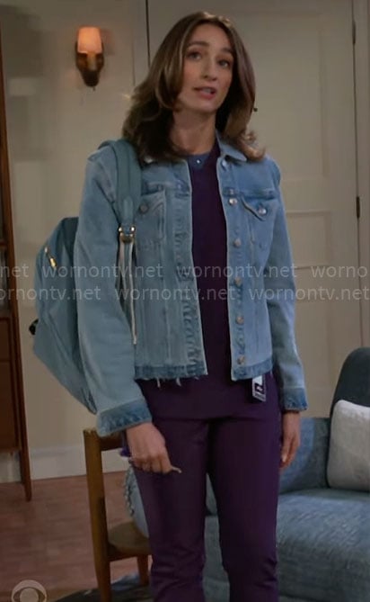 Ashley’s denim jacket on Beyond the Gates