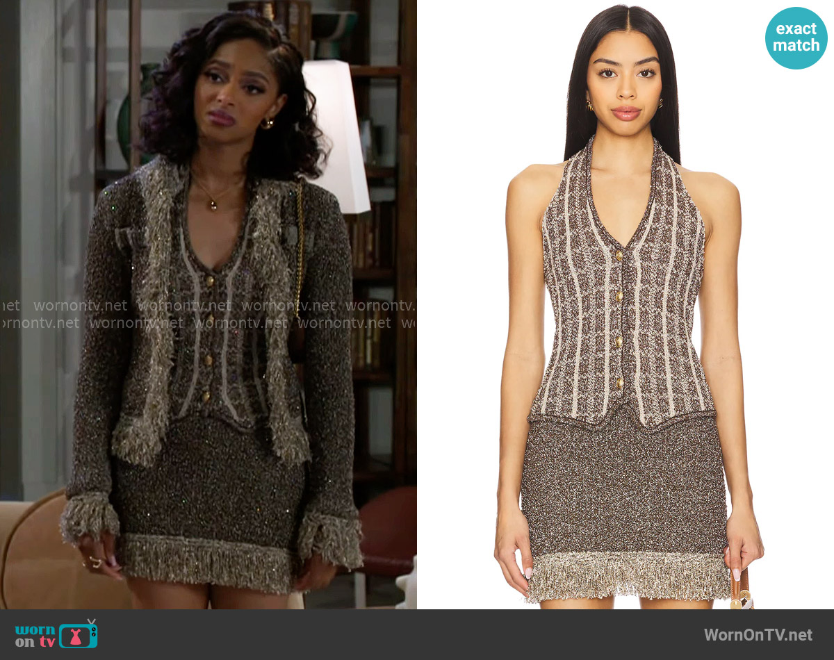 Asta Resort Bianca Vest worn by Kat Richardson (Colby Muhammad) on Beyond the Gates
