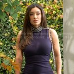 Audra’s embellished neck dress on The Young and the Restless