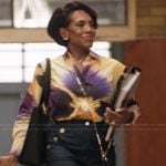 Barbara’s floral print shirt on Abbott Elementary