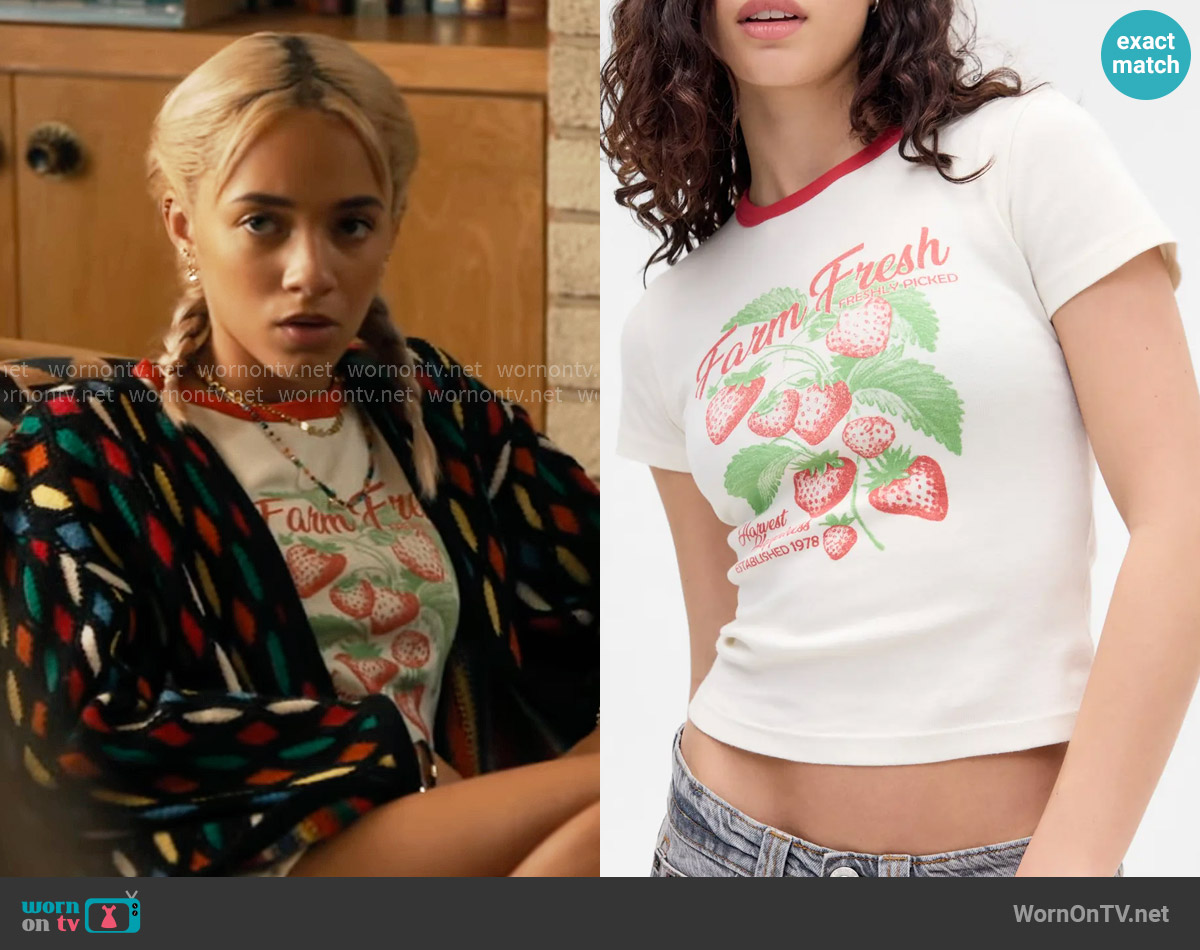 BDG Strawberry Ringer T-Shirt worn by Ava (Amirah J) on High Potential