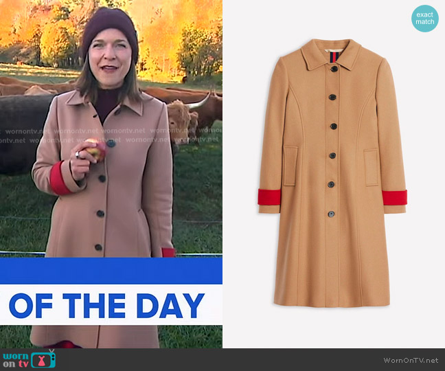 Boden Durham Wool Blend Coat worn by Maggie Rulli on Good Morning America