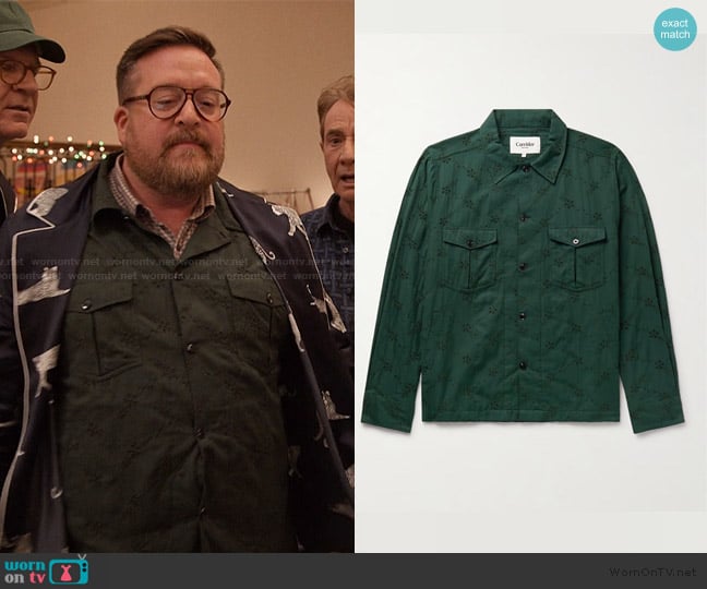 Broderie Anglaise Cotton Overshirt Corridor worn by Howard Morris (Michael Cyril Creighton) on Only Murders in the Building