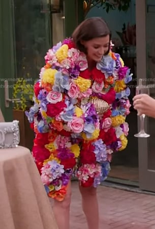 Bronwyn’s 3D floral bouquet jacket on The Real Housewives of Salt Lake City
