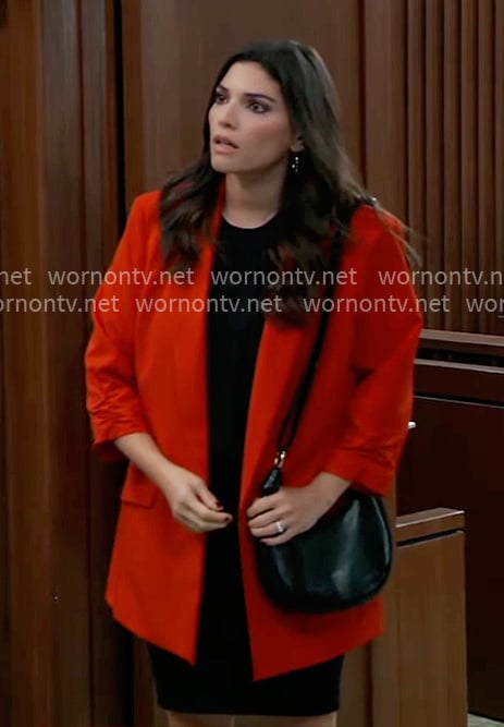 Brook Lynn’s red blazer on General Hospital