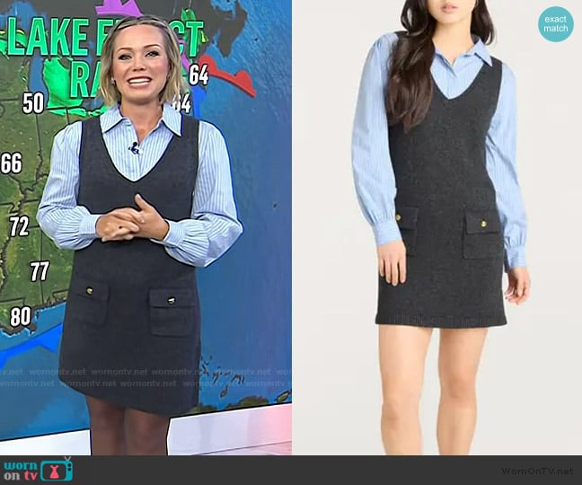 Cinq a Sept Vivianne Mixed Media Minidress worn by Dylan Dreyer on Today