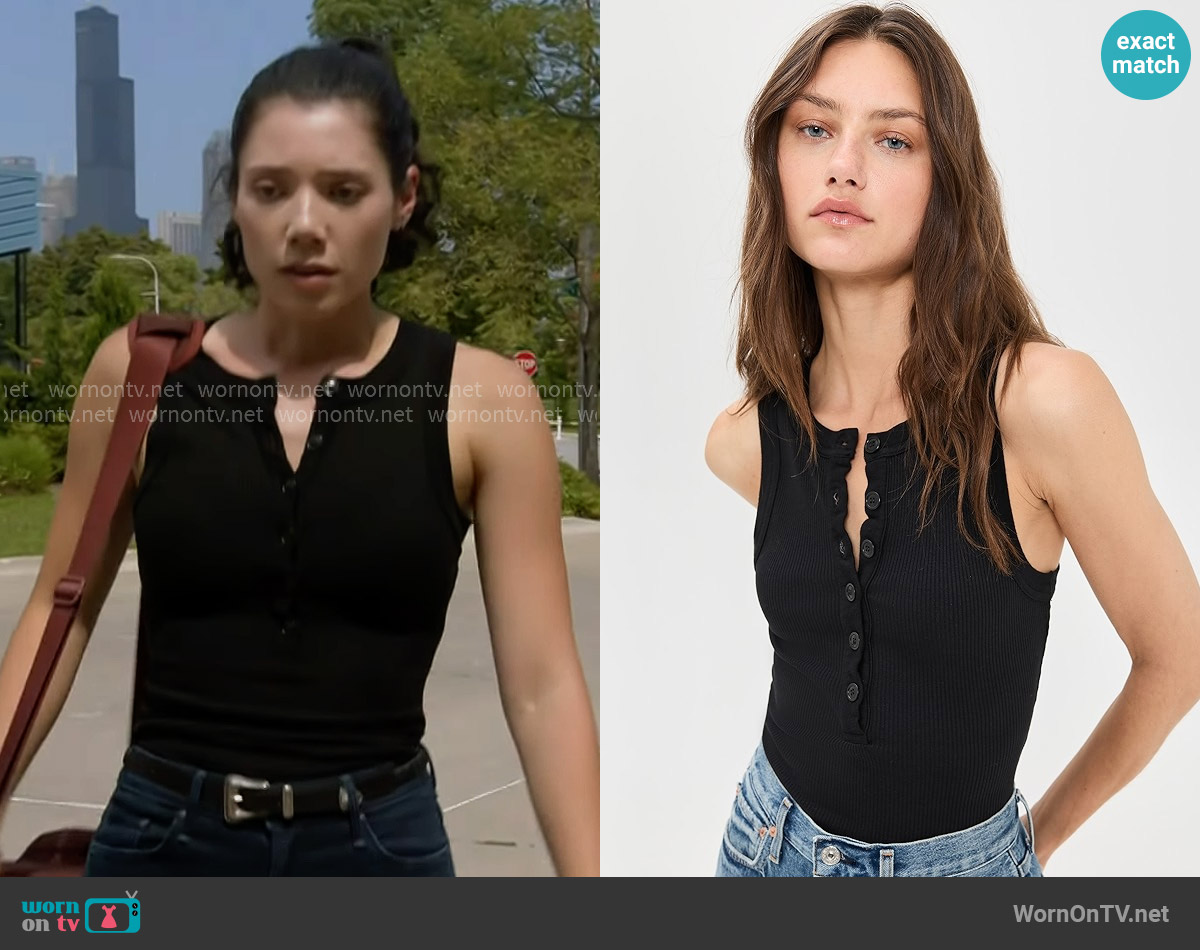 Citizens Of Humanity Caralyn Tank worn by Violet Mikami (Hanako Greensmith) on Chicago Fire