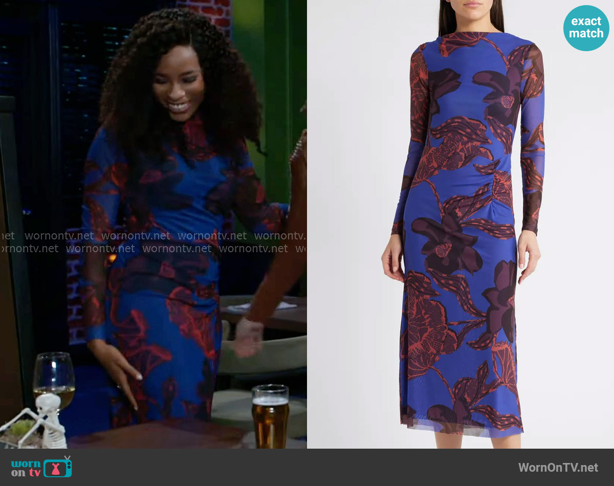 Cleobella Katya Dress in La Rouge Print worn by Naomi Hamilton Hawthorne (Arielle Prepetit) on Beyond the Gates
