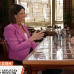 Dana Jacobson’s pink blazer and sneakers on CBS Mornings