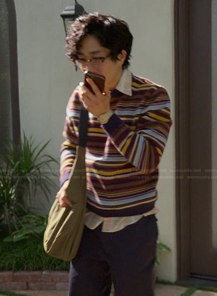 Daniel’s striped sweater on Reasonable Doubt