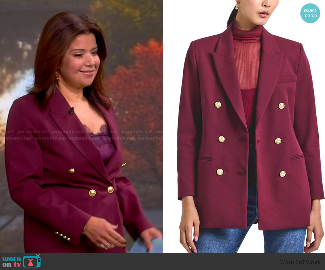 Derek Lam 10 Crosby Walter Double Breasted Jacket worn by Ana Navarro on The View
