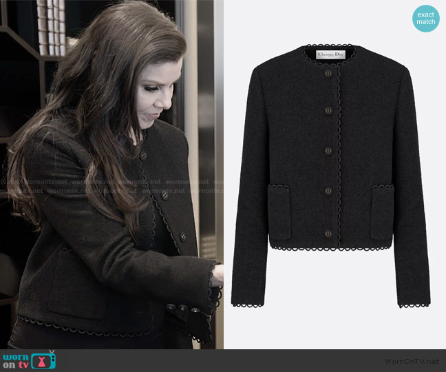 Dior Cropped Jacket worn by Heather Dubrow on The Real Housewives of Orange County